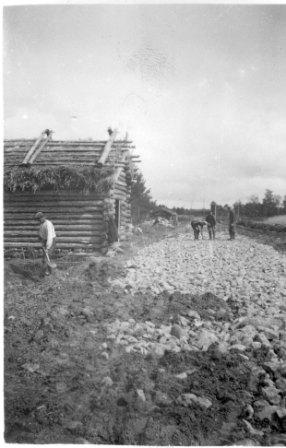 Vägarbete Grev-Holm